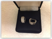 Earrings- CZ Huggie Hoops