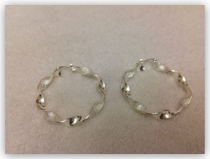 Earrings- Twisted hoops 