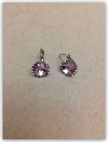 Earrings- Lavendar Swarovski