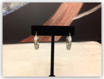 Earrings - Sparkle hoops 