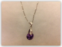 Necklace - CZ Amethyst