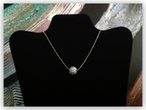 Necklace - Silver Resin