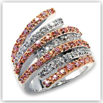 Ring - Rose & Clear