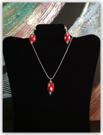 Jewelry Sets - Red Tubular